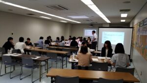 倉敷市の教師カウンセラー研修の様子